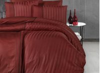 Постельное белье сатин delux First Choice - Dark Modalife Cinnamon (Турция), евро